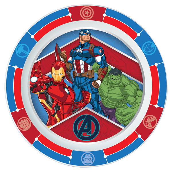 Stor Avengers Kids Microwave-Safe Plate