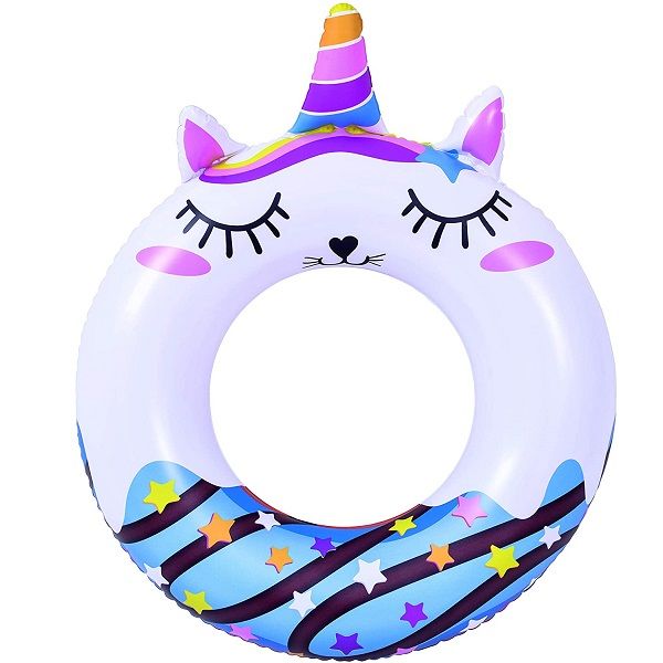<p>
The Jilong Sunclub Animal Inflatable Swim Ring is perfect for any child or adult who loves animals. This unique swim ring is made from high quality vinyl 8.8ga (0.22mm) and is 115 cm in diameter. It comes with two handles for a secure grip while swimming. Choose between an assortment of unicorn and panda patterns to give your swim time an extra bit of fun. The random pattern selection ensures you get a surprise every time you open the box! This swim ring is easy to inflate and deflate, making it easy to