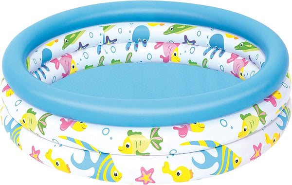 <p>

The Bestway Coral inflatable pool 102*25cm - No:51008 is the perfect place for your little ones to cool off in the summer months. Made from high-quality PVC, this pool is both durable and lightweight. It features three equal rings and has a capacity of 101 liters. The dimensions are 102x25cm and it weighs only 0.8kg. This pool is perfect for children aged 2 and up and has a weight in the package of 0.9kg. It's easy to assemble and comes with all the necessary accessories for a fun and safe swimming exp
