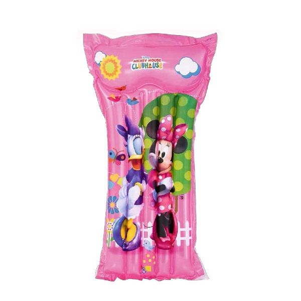 <p>
This Bestway Inflatable Mickey Minnie Mouse For Kids - No:91034 is the perfect solution for your little beachgoer to have fun in the water and to relax in the sun. It is made of strong pink vinyl, with a built-in inflatable pillow for extra comfort. This product features fun Disney character graphics, and measures 119 cm x 61 cm. It comes with a repair patch, and is recommended for children aged 3 and up. With this inflatable mattress, your child can have hours of fun playing in the water with friends, 