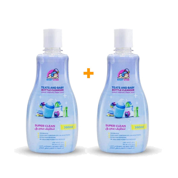 Baby Star Bottle and Teats Cleanser | 380ml X2