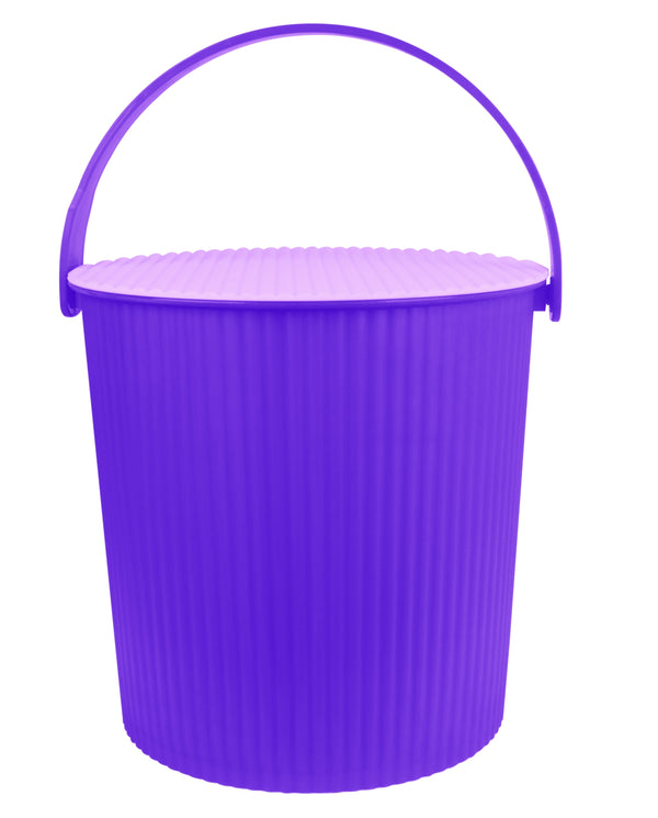 Bucket Rainbow with Cover Purple And DarkVoilet