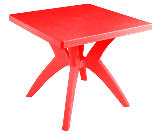 Diana 80*80CM Square Table Red