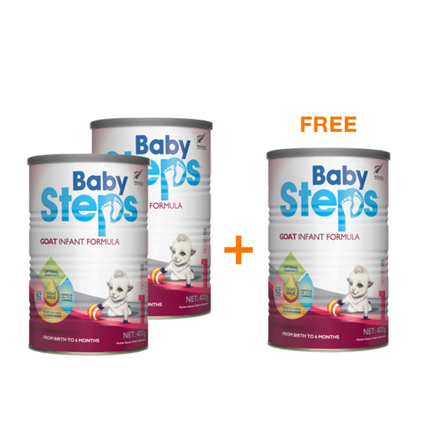 Buy 2 Get 1 Baby Steps Stage 1 Goat Infant Formula - 300 gm