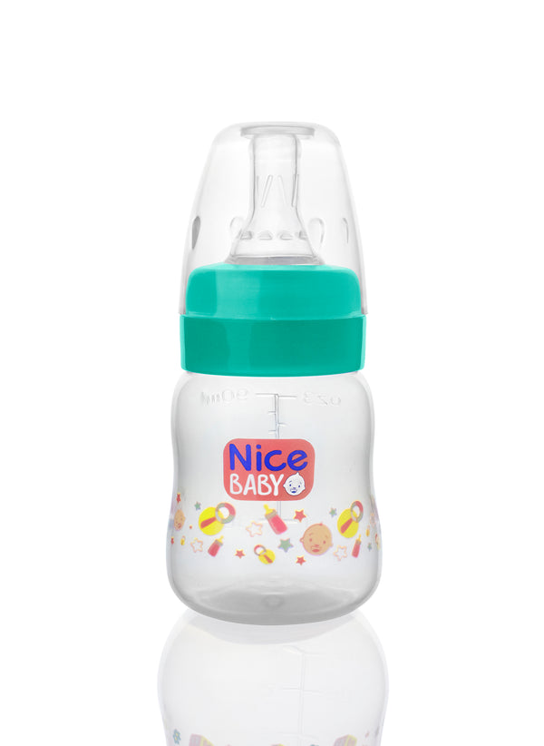 Nice baby feeding bottle without hand 90ml | Green