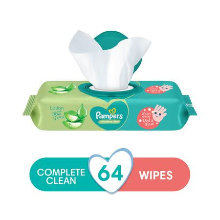 Pampers Complete Clean Wet Wipes - 64 Wipes