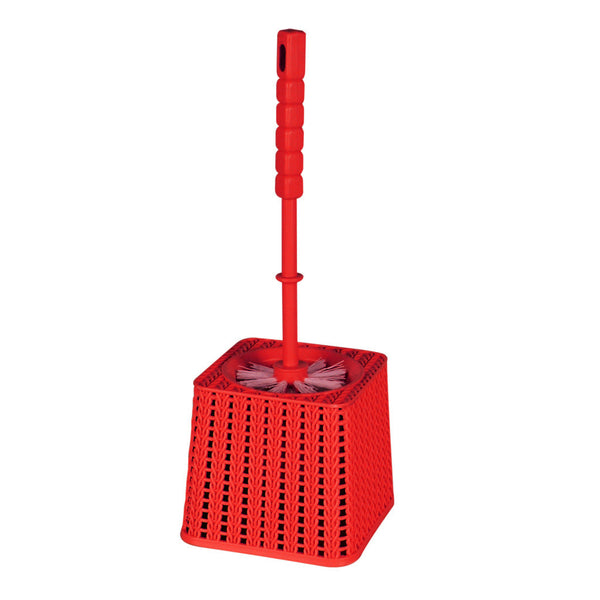 Toilet Brush Palm Line Red