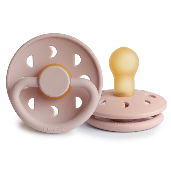 Frigg Moon Phase Latex Pacifier - 0-6 Months - Soft Blush