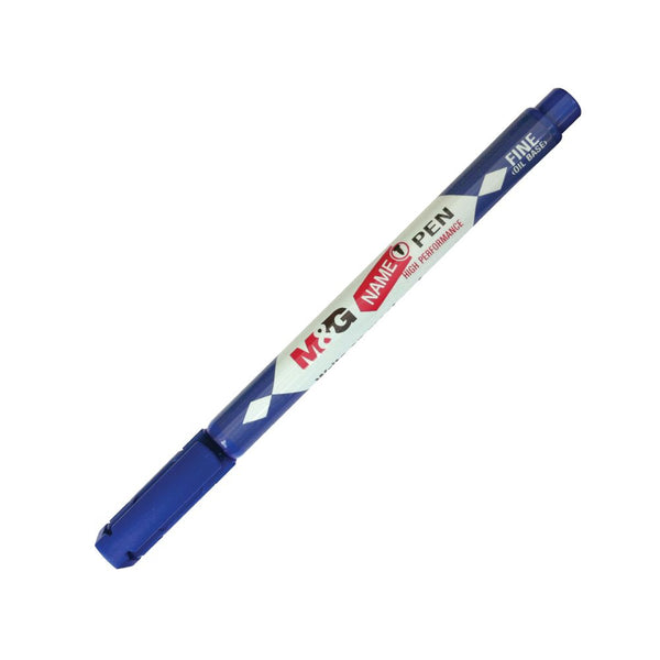 <p>
M&G Chenguang Thin Name Pen Oil Base Marker Blue - No: APM25671 is a high quality permanent marker that is made in China. It features a fine tip for precise and accurate writing and comes in three colors: blue, black, and red. It is Xylene free, waterproof, and instantly dries, making it perfect for any project. Its fine oil-based ink allows for writing on almost any surface, and its high performance ensures that your writing stays vivid and clear. Whether you’re writing on paper, canvas, wood, plastic,