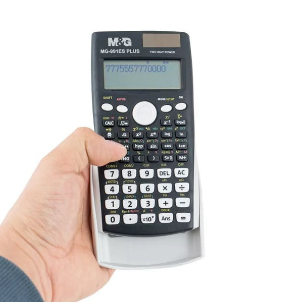 <p>
This Chenguang Electronic Scientific Calculator 417 Functions - No:ADG981D7 is made from high quality materials in China and is designed with a dual power scientific calculator playback function and anti-drop design. This calculator features 417 powerful functions, excellent for students, and has a playback function and tel check review function for easy error correction. The calculator also features an anti-drop design with a non-slip protective cover. 

This calculator has many useful features, such a