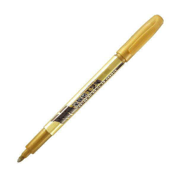 <p>

The M&G Gold Metallic Marker Pen No: AWBY0108 is the perfect addition to any office, home or school. Made from high quality materials, the marker has a glossy, reflective finish that gives an embossed look when dry. Perfect for both adults and students, this marker is ideal for writing on dark surfaces. The ink produces bold, vibrant colors that will really stand out and make your work look professional. The pen is also comfortable to hold and provides a smooth writing experience. Whether you're writin
