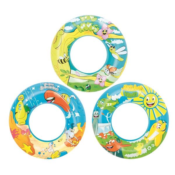 <p>

The Bestway Designer Swim Ring is the perfect companion for your little one's fun in the pool. Made from high quality, pre-tested vinyl, this 56cm swim ring is designed for children aged 3-6 years old. It features a safety valve and sturdy construction, giving you peace of mind that your child is safe and secure. With its bright and colourful design, your little one will look like a real water baby! Not only is it fun, but swimming is an excellent way to improve your child's physical health and wellbei