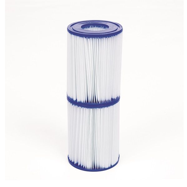 <p> 

The Bestway Flowclear Filter Cartridge (II) is designed to replace the cartridge for 220-240V~/12V~ 2,006 L (530 gal.) and 3,028 L (800 gal.) per hour filter pumps. These easy-to-clean filter cartridges are made from high-quality materials and come with two cartridges per package. They are ideal for keeping your pool or spa clean and well-maintained, allowing you to enjoy a clear, clean environment. The filter cartridges have a unique design that enables them to capture and trap debris and dirt, helpi