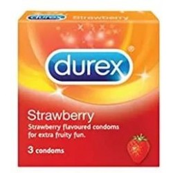Durex Extra Thin Wild Strawberry 3 Condom