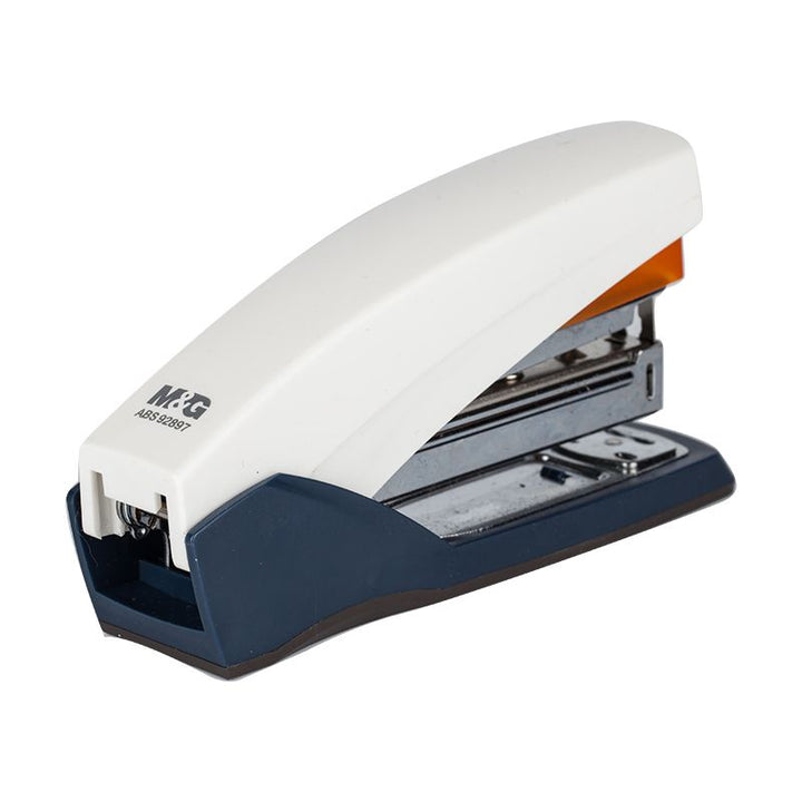 <p>

The M&G Chenguang Labor-saving Thick-layer Stapler 24/6 - No:ABS92897 is the perfect stapler for all your paperwork needs. Made from high-quality materials, this stapler is rugged and durable, with a metal body that ensures it can handle even the toughest of jobs. It can easily bind up to 50 pages, giving you a perfect, secure finish. The stapler also has a temporary nail effect display, allowing you to check your work before permanently binding it. The anti-slip and stable rubber base ensures that the
