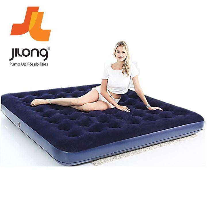 <p>
The Jilong Avenli Inflatable Flocked Airbed – 203cm*182cm*22cm – No:20256-5 is the perfect choice for a comfortable and relaxing night's sleep. Built with strong and durable material, this airbed ensures stability and a secure sleep space. It is non-toxic and tasteless, as well as anti-seismic and pressure-proof, with a waterproof material to prevent water from entering. The airbed is lightweight and foldable, making it easy to transport and store. It is suitable for all age ranges and perfect for famil