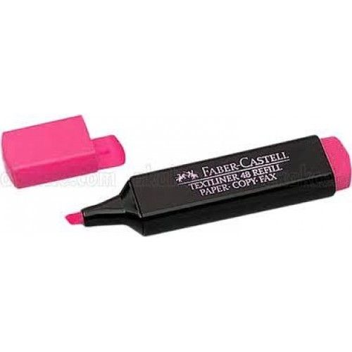 <p>

Faber Castell Dark Highlighter - Pink is an excellent choice for highlighting text in documents, notes and presentations. This highlighter features a smudge-proof ink that won't smear or fade over time. The highlighter is made in Austria and is made of high quality material, which ensures a long lasting and reliable performance. It features a Textliner 48 refill paper that is perfect for copying, faxing, and highlighting. The dark pink color makes it easy to differentiate texts and documents, and it is