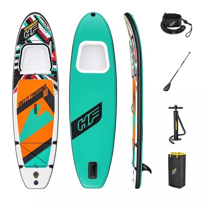<ul>
<li><strong>Bestway Breeze Panorama Inflatable Surfboard 305x84x12cm - No:65377</strong></li>
<li>Made in China</li>
<li>Made of high quality</li>
<li>With built-in window, this rowing board will give you a unique experience on the water.<br />You can look out the window at the water below you and watch fish and other aquatic animals.</li>
<li>If you want to close a window, you can use a lid to do so.<br />This versatile board is ideally shaped for shallow waters and low waves.</li>
<li>The material on