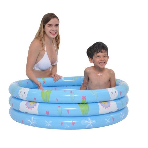 <p> 
The Jilong Alpaca inflatable plastic 3 rings swimming pool for kids - No:57167 is a great way to let your child enjoy themselves in the summer months. This pool is designed to be safe and sturdy, with three separate chambers for greater stability. It is made from high quality material, and features bright colors that your child will love. The pool is also easy to set up, and comes with a package size of 22 x 1 x 29 cm. It has a volume of 75% filling - 148 l, and a size of 100 x 30 cm. 
This pool is per