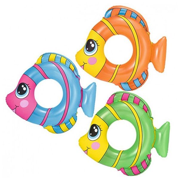 <p> 

The Bestway Friendly Fish Swim Rings 81cm x 76cm No: 36111 are the perfect addition to your pool! Made from high quality and durable pre-tested vinyl, the swim rings are designed with safety valves and feature unique designs with fancy shapes. They offer great quality and are affordably priced. The swim rings are perfect for kids and adults alike. They are sure to provide hours of fun in the pool. With the Bestway Friendly Fish Swim Rings, you can make a splash and have a great time in the pool!</p><u