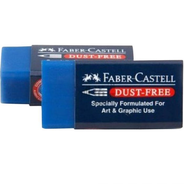 <p>

Faber Castell Blue Eraser No.187300 is a must-have for all students and office workers. This eraser is crafted from high quality materials, making it extremely durable and long-lasting. The unique blue color of the eraser makes it stand out from the crowd and adds a touch of style to any work desk. This eraser is perfect for all of your erasing needs, from correcting small pencil marks to erasing large areas of ink. The eraser is designed to fit comfortably in your hand and is easy to use. It is also s