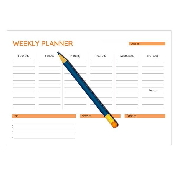 <p> Yassin To Do Weekly planner is a great way to stay organized and keep track of your daily tasks. This planner is made of high quality and comes in A4 size. It has 52 sheets, one for each week of the year, with each day of the week divided into its own section. This allows you to easily note down your work for each day of the week. It is perfect for keeping track of your schedule and making sure you stay on top of your tasks. With this planner, you can ensure that you stay productive and organized.</p><u