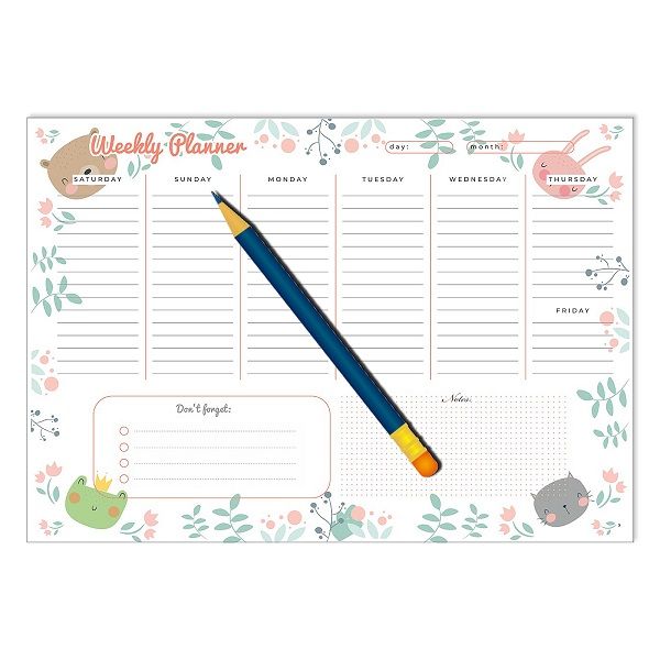 <p>

The Yassin To Do Weekly Planner - A4 - 52 sheets - No: 1118 is the perfect tool for staying organized and on top of your work schedule. This high-quality planner is made in Egypt and is designed to last, with 52 sheets to cover 52 weeks of the year. Each sheet is divided into days of the week so you can easily keep track of what needs to be done each day. This planner is great for both home and professional use and is perfect for anyone who needs to stay on top of their schedule. With this planner, you