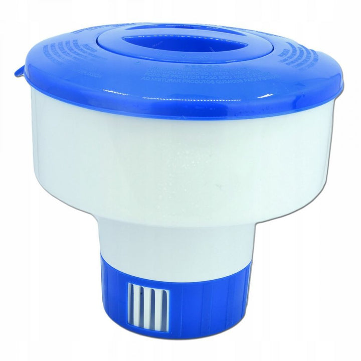 <p>

Jilong Avenli Floating Chemical Dispenser for Inflatable Frame No:290470 is a great choice for keeping your pool water clean and hygienic. This chlorine dispenser is designed to hold up to 4 tablets of 200g each and is made from a material resistant to chlorine. The float has a chlorine release control and measures 17cm x 17cm x 16.8cm. The hole diameter is 9.5cm, meaning that it fits most pool sizes. The dispenser is easy to set up and use, and ensures that your pool water is kept clean and free of ba