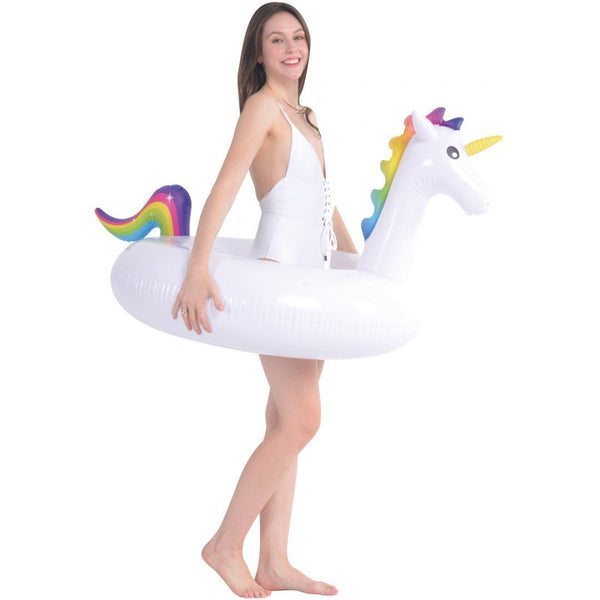 <p>
The Jilong Unicorn Swimming Ring - 106cm - No:35034 is the perfect choice for your child's summer fun. This inflatable ring is designed to make learning and playing in the water easier and more enjoyable. It has a brightly colored design that will stand out in the water, making it easy to keep an eye on your child. The ring is made of high quality vinyl, and is easy to carry once it has been inflated. It is suitable for children aged 12 and over, and comes with a convenient packaging size of 17 x 13 x 3
