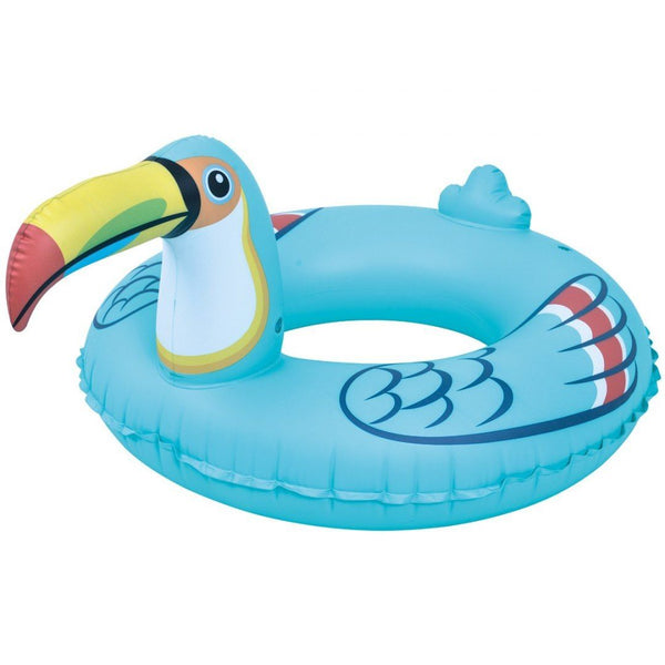 <p>
The Jilong Toucan Swimming Ring - 106cm - No:35032 is a perfect choice for kids learning to swim. Crafted from high quality materials, this swimming ring is designed to keep your child afloat in the pool and allows them to enjoy a safe and healthy lounging experience. The bright colors of the ring will not allow you to lose sight of your child while they are in the water. The ring is also designed with a safety valve which allows for easy inflation and deflation, making it easy to store and carry. It is