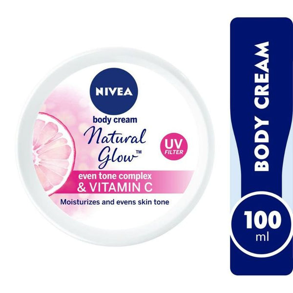 Nivea Body Cream Natural Glow  100 Ml