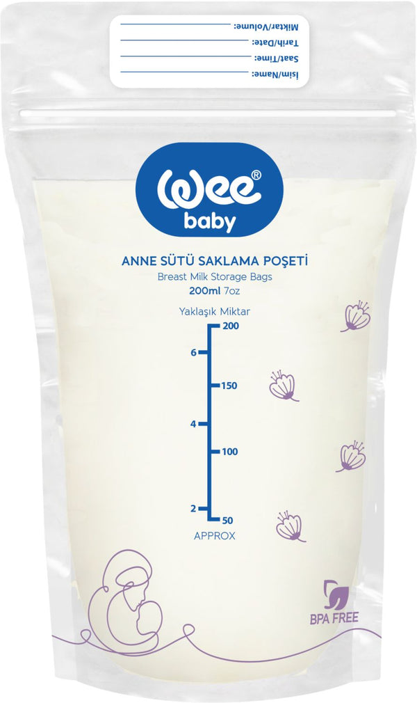 Wee Baby Breast Milk Storage Bags 20 bags 150 ml (558)