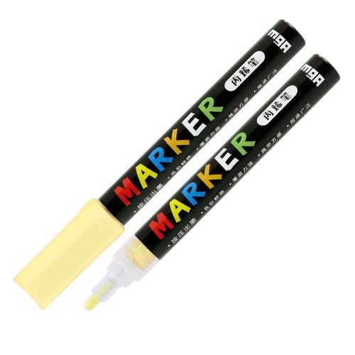 <p>

The M&G Naples Yellow Acrylic Marker 2mm No: ZPLN6570A4 is a must-have tool for any artist or craftsperson. This marker is made from high-quality materials, and features a 0.5mm full needle tube pen tip, making it ideal for painting on surfaces such as stone, ceramics, porcelain, glass, wood, textiles, canvas, metal, wood, plastic, polymer clay, and more. The highly pigmented ink dries quickly, creating a durable and shiny finish on light and dark surfaces that is resistant to water, fading, and abrasi