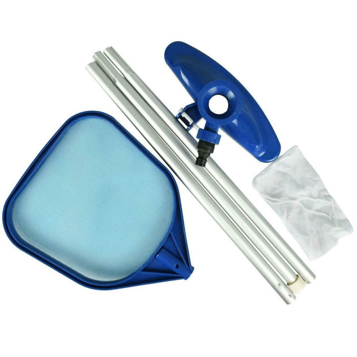 <p> 
The Jilong AVENLI POOL CLEANING MAINTENANCE KIT ALUMINIUM STICK - No:290698 is the perfect solution to keep your pool clean from dirt and debris. It is made of high quality materials and is made in China. The kit includes a bottom vacuum with a reusable waste sack, pipe connector, and surface scoop with a robust net. The large multi-part aluminium pipe allows you to reach across the pool, and also includes an interchangeable vacuum and skimmer head. The pool maintenance kit is made from lightweight mat