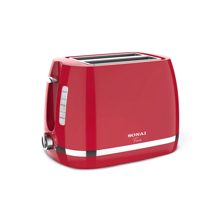 Sonai Toaster Flair, 870 Watt, With 3 Functions | Red