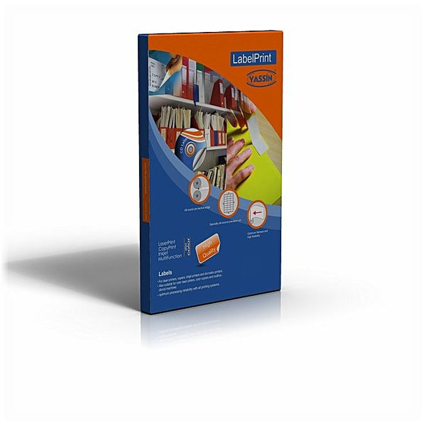 <p> The Pack of Label Yassin A4 - Size (105*48mm) -12 In Sheet is an ideal choice for labeling a variety of items. It is made from high quality materials, ensuring that it is durable and long lasting. It is easy to use and can be printed on with a variety of printers. This label is perfect for labeling items such as documents, envelopes, packages, and more. It is a great choice for businesses, schools, and other organizations who need to label items quickly and easily. It is designed to be used with a varie