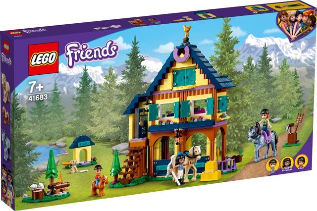 Lego Friends Forest Horseback Riding Center Kit - 511 Pieces