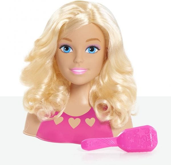 Barbie Mini Blonde Styling Head With Accessories