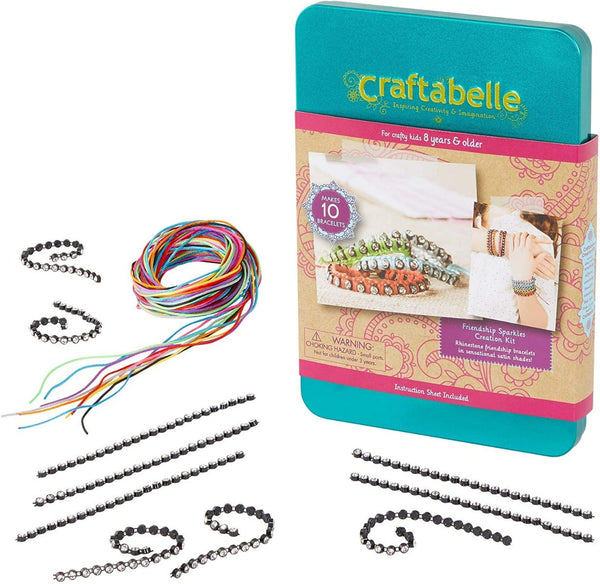 Craftabelle Jewelry Set With Rhinestone Chains - 31 Pieces
