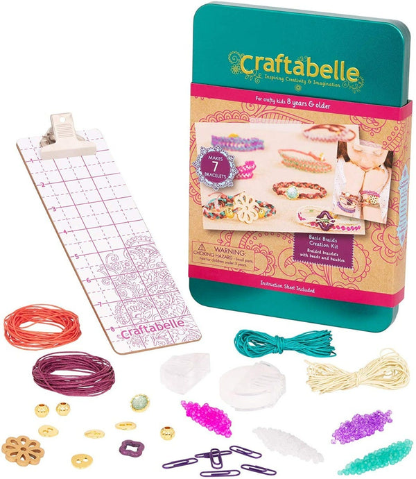 Craftabelle Braids and Beads Creation Kit - 42 Pieces