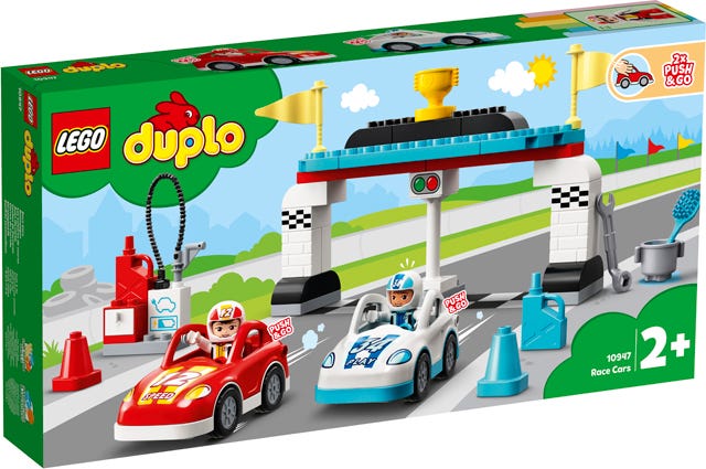 Lego Duplo Race Cars Kit - 44 Pieces