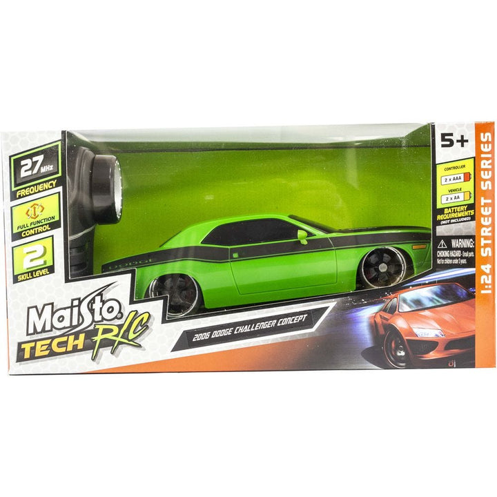 Maisto RC Dodge Challenger - Scale 1:24 - Matte Green