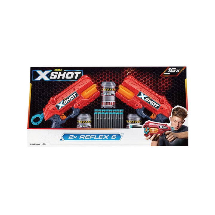 X-Shot Reflex 6 Double Pack | Red