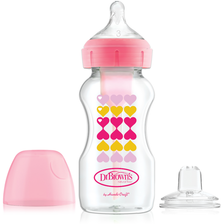 Dr.Brown's Options+ Feeding Bottle Sippy Spout | 270ml | Pink