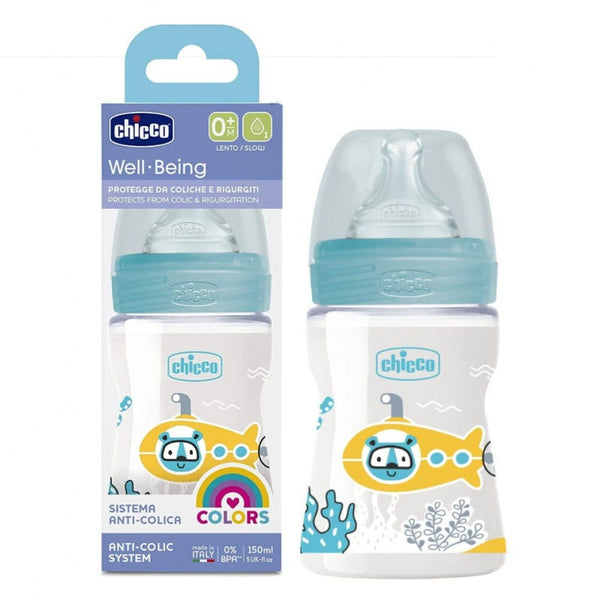 Chicco Well Being Slow Flow Feeding Bottle +0 Months | 150ml