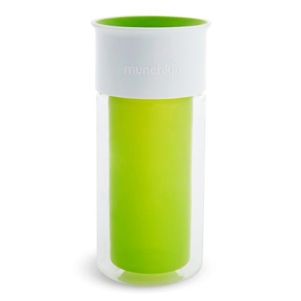 Munchkin Miracle 360 Insulated Sticker Sippy Cup, 266 ml - Green