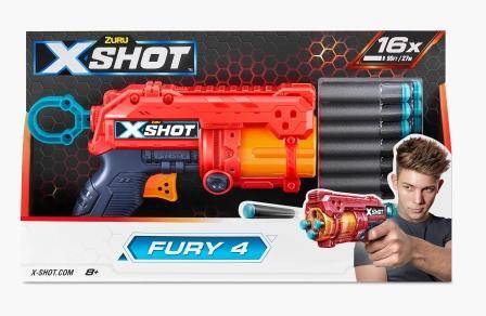 X-Shot Excel Fury 4-inch | 16 Darts