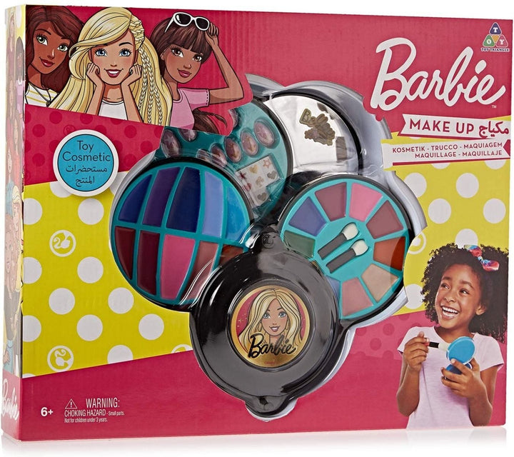 Barbie 4 Decks Round Cosmetic Case | Multicolor