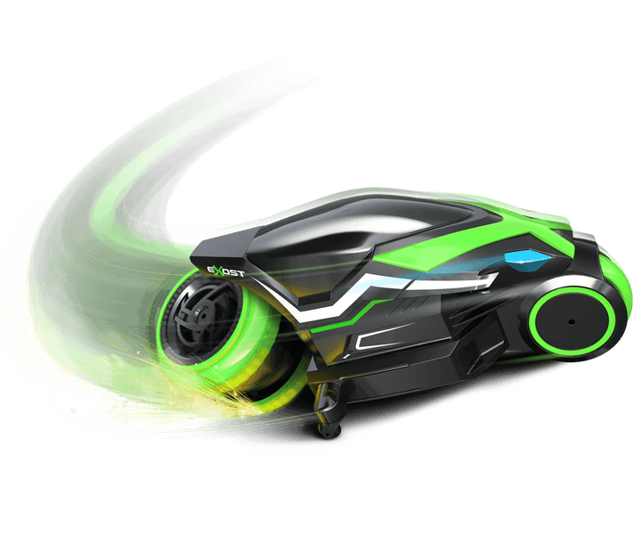 Silverlit Exost RC Stunt Motodrift With Remote Control - Black and Green