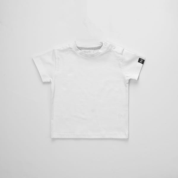 Pompelo Boat Striped White T-Shirt for Boys